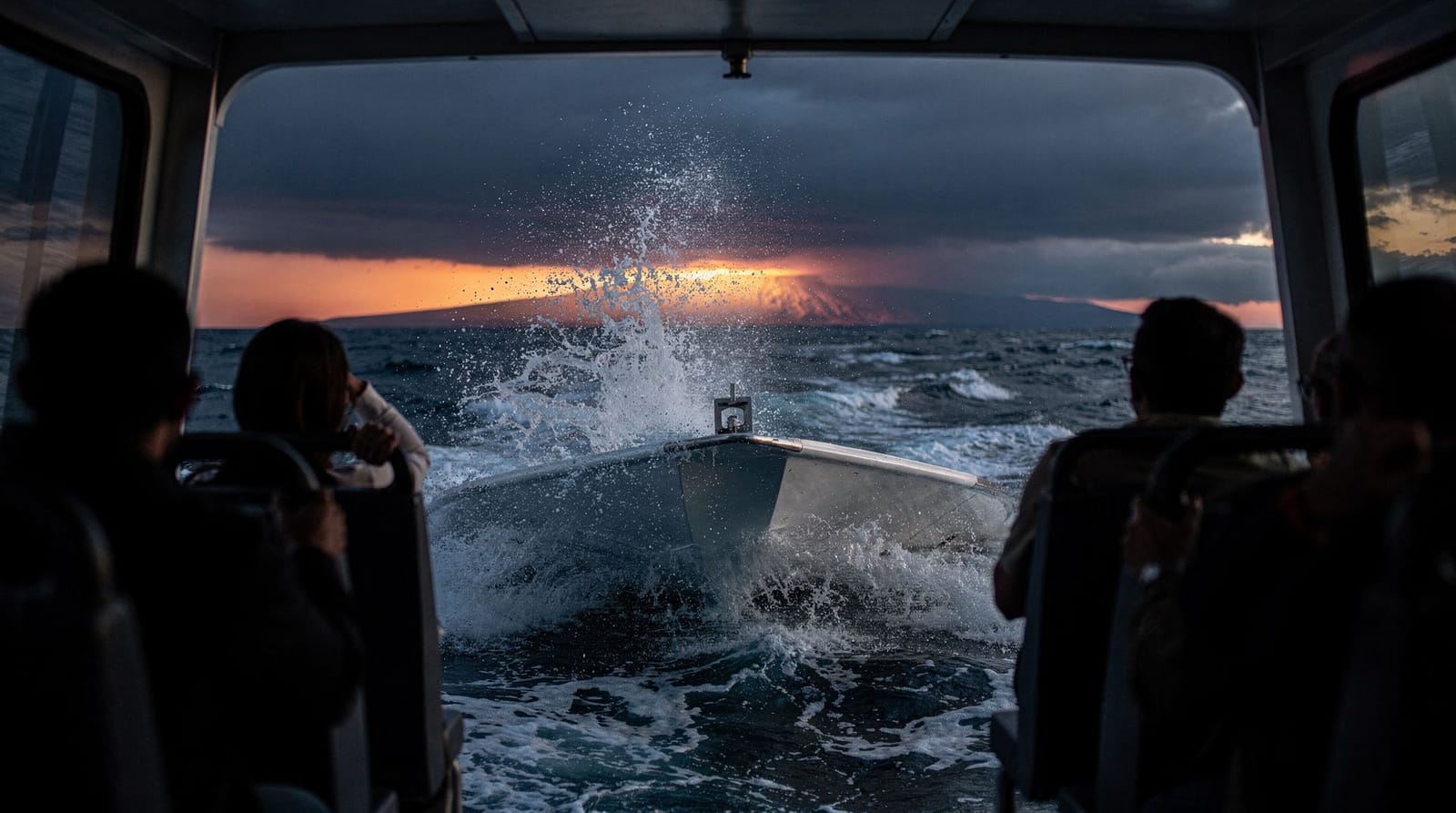 The ferry to Stromboli