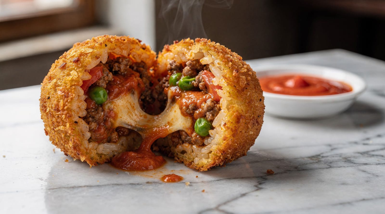 Arancini or arancine, the whole argument