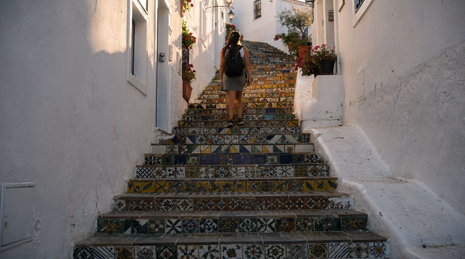 Caltagirone ceramics and the staircase