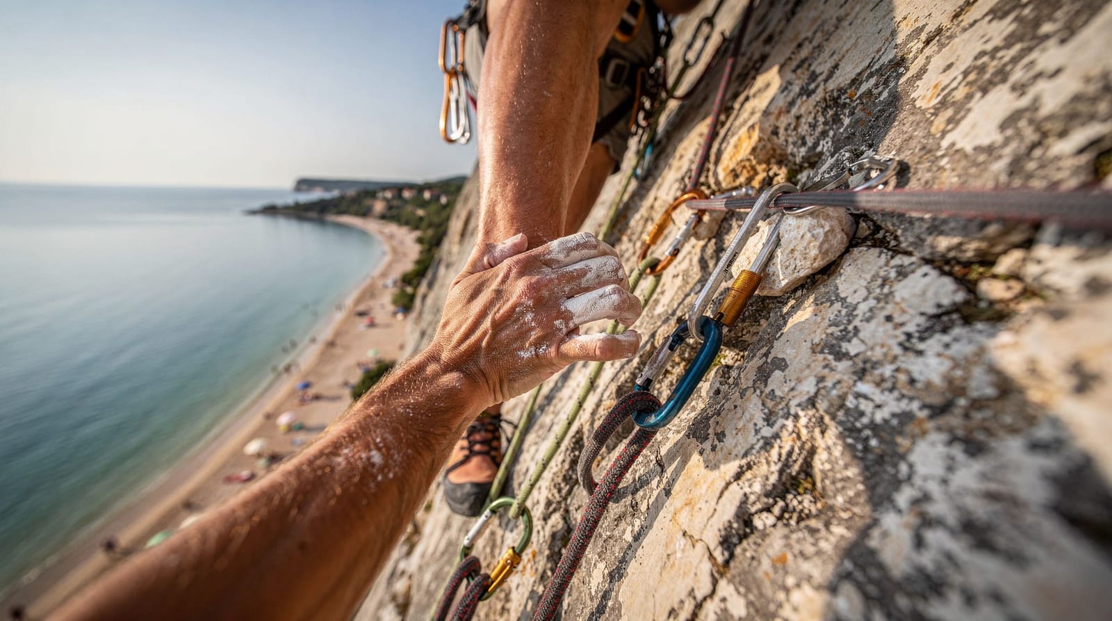 Rock climbing at San Vito Lo Capo