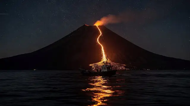 Stromboli by night, the Sciara del Fuoco boat trip